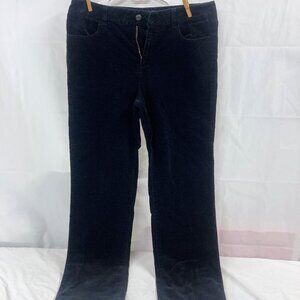Black corduroy Talbot's Heritage pants/jeans with straight leg, size 8